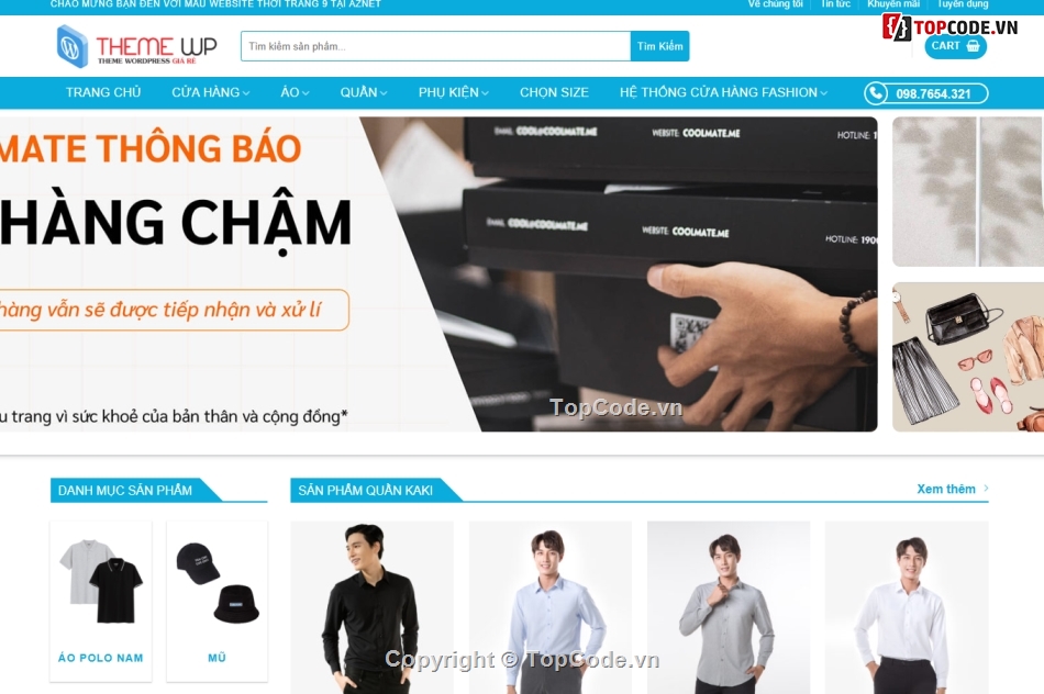 web bán quần áo,website thời trang,share code,theme,wp,wordpress